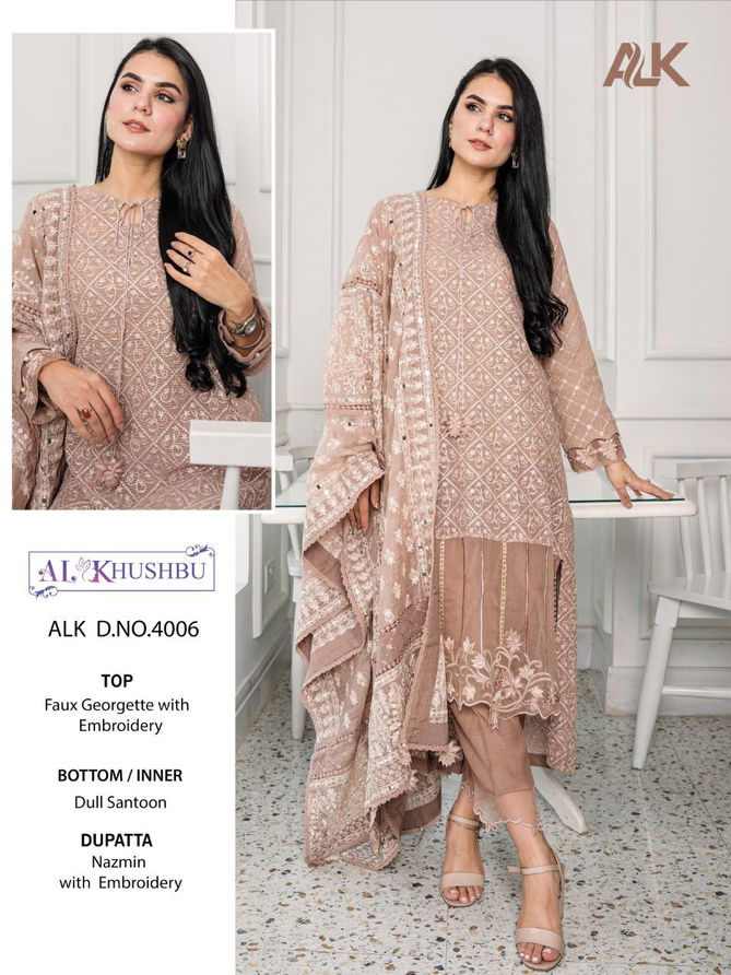 Alk Khushbu Misty Vol 6 Ethnic Wear Embroidered Wholesale Pakistani Suit